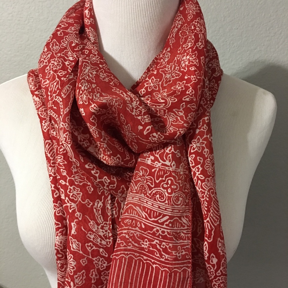 Handmade Batik Silk Scarf